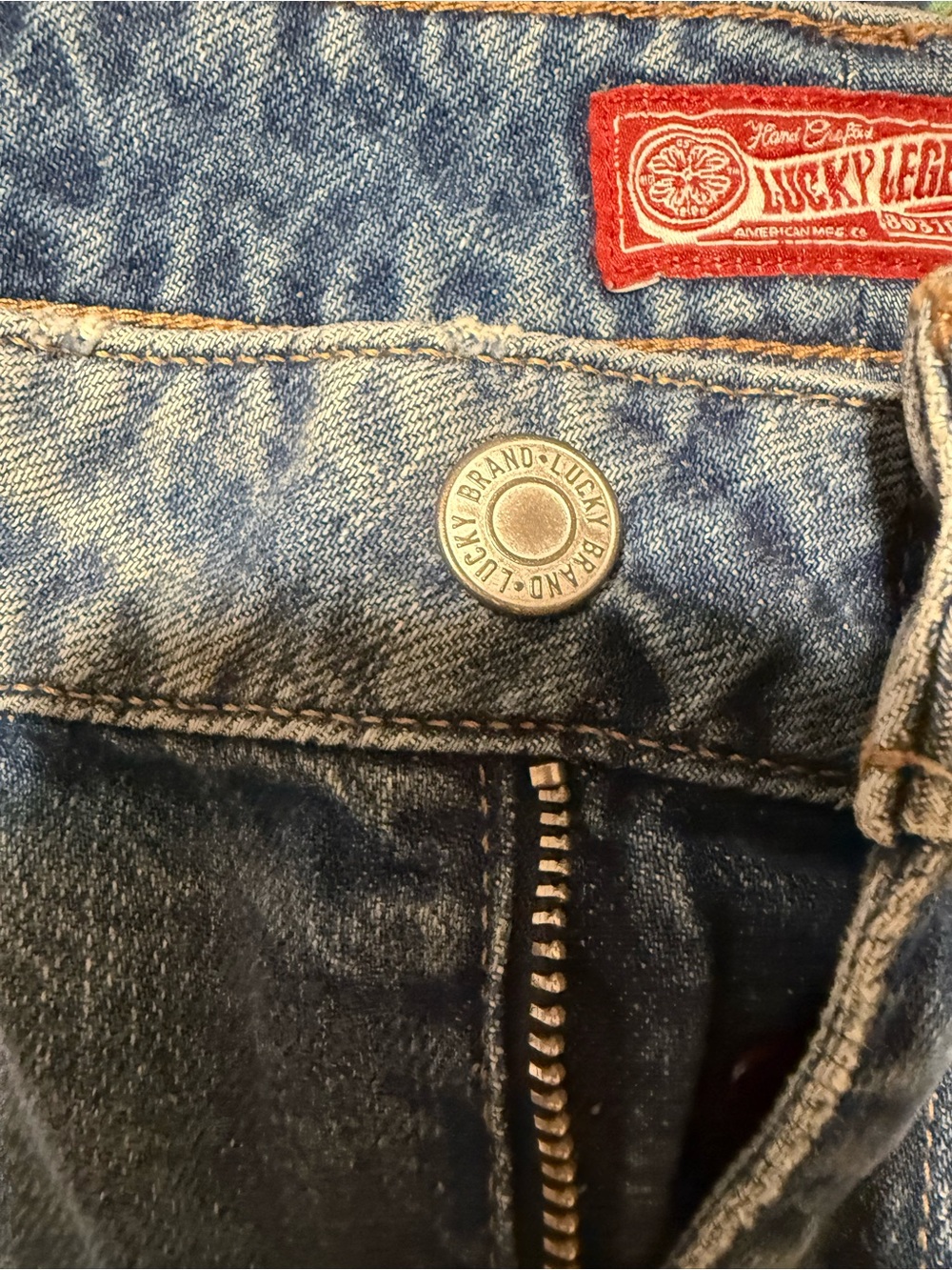 Lucky Brand Light Blue Distressed Denim Cutoff Shorts - Picture 3 of 6